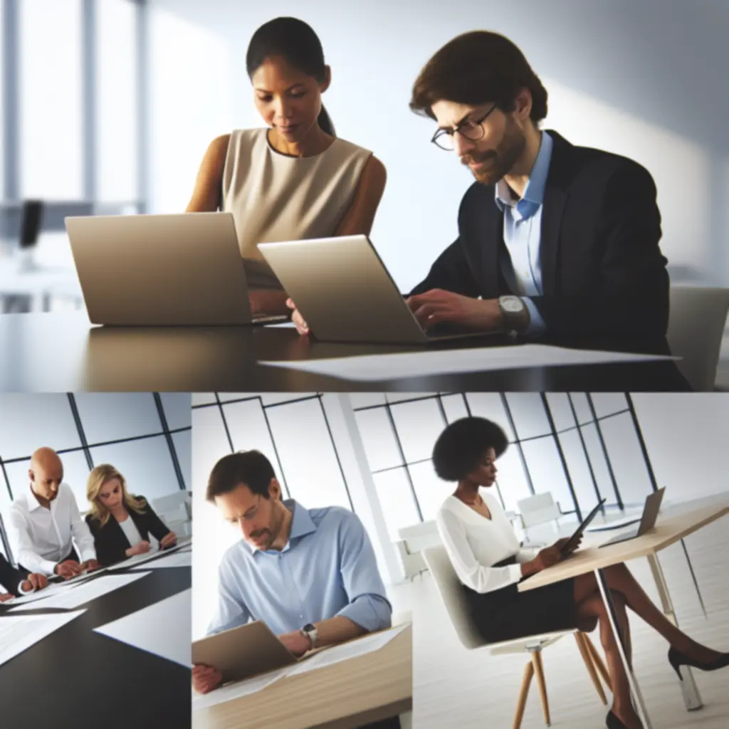 Équipe d'experts analysant les offres