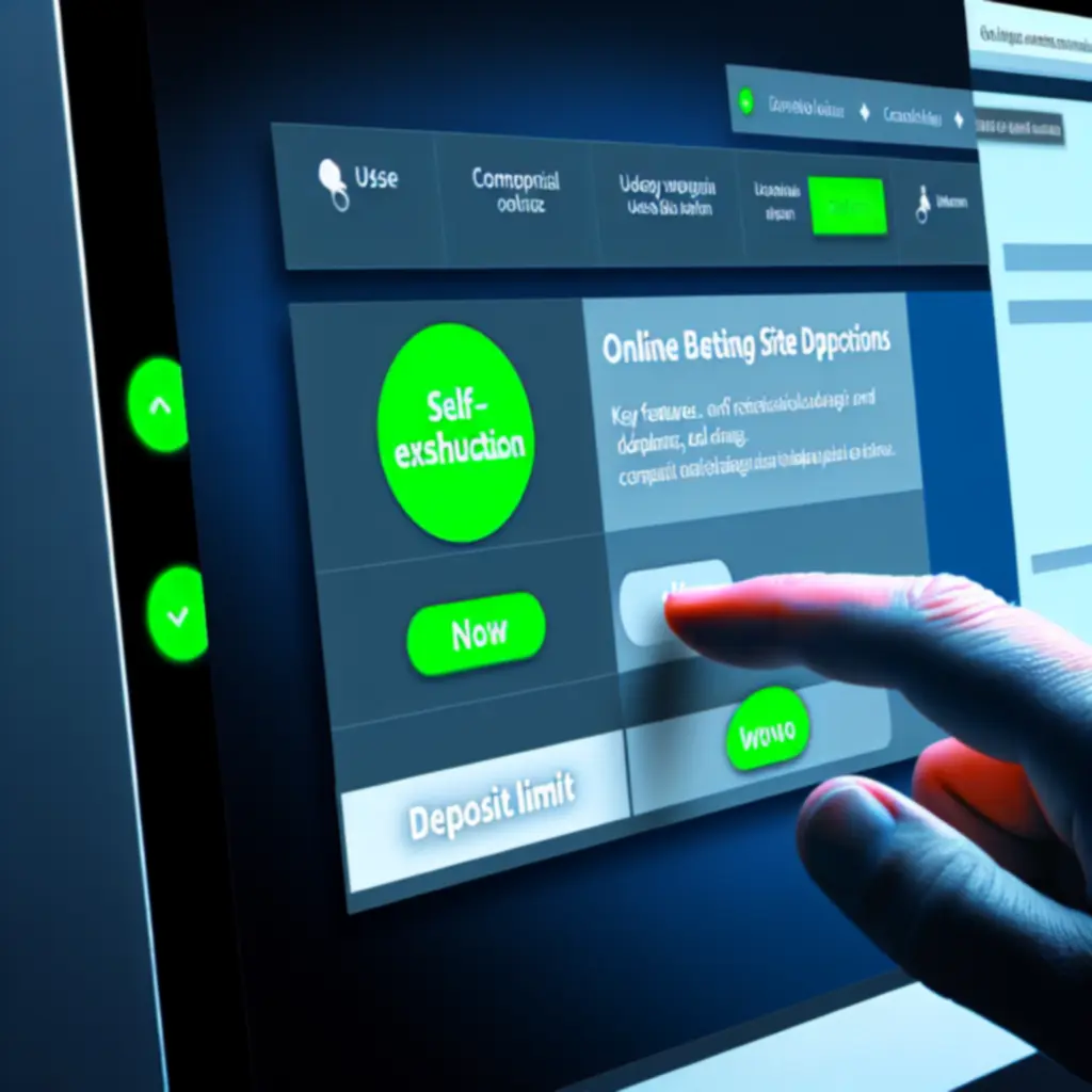 Interface illustrant des outils de contrôle comme les limites de dépôt et l'auto-exclusion.